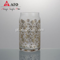 Clear Rattan & Blossom Drink caneca requintada copo de vidro impresso